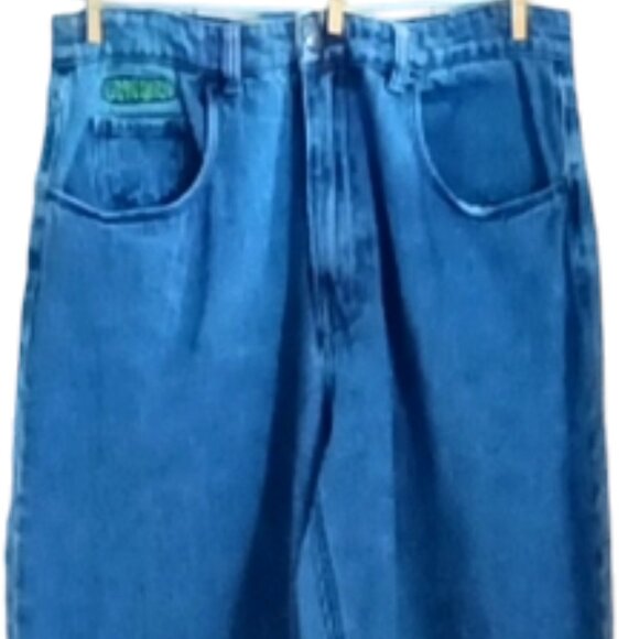 Empyre Ladies TORI Billie Wash Skate Jeans Embroidered Logo Blue Denim Size‎ 9 - Picture 7 of 10